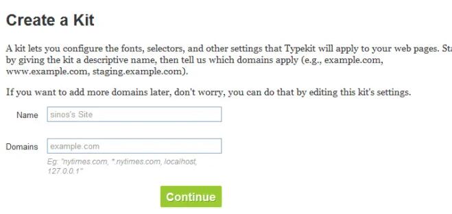 Typekit在线字库及使用方法