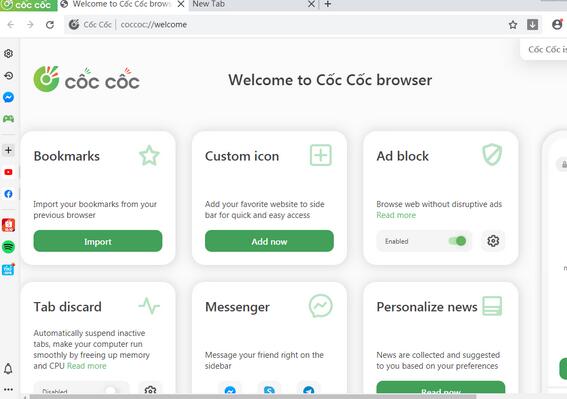 CocCoc浏览器 v90.0.148(暂未上线)截图1