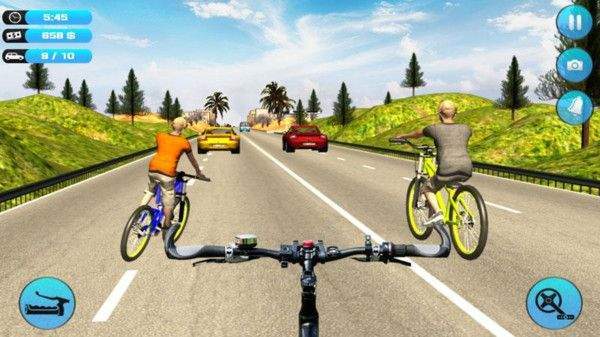 自行车骑手交通竞赛无限制版截图2