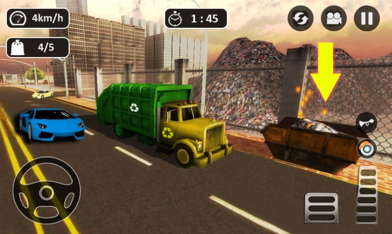 模拟垃圾车扫地九游版截图4